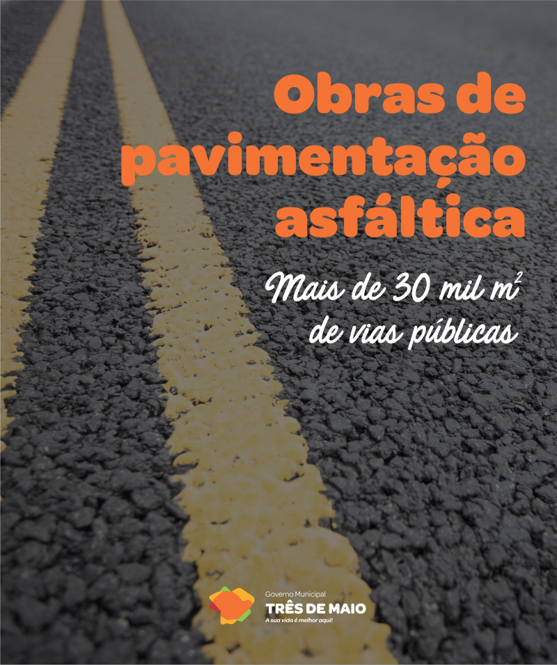 Licitações em andamento preveem obras de pavimentação asfáltica em mais de 30 mil metros quadrados de vias públicas